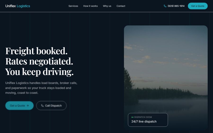 Uniflex Global Logistics live site